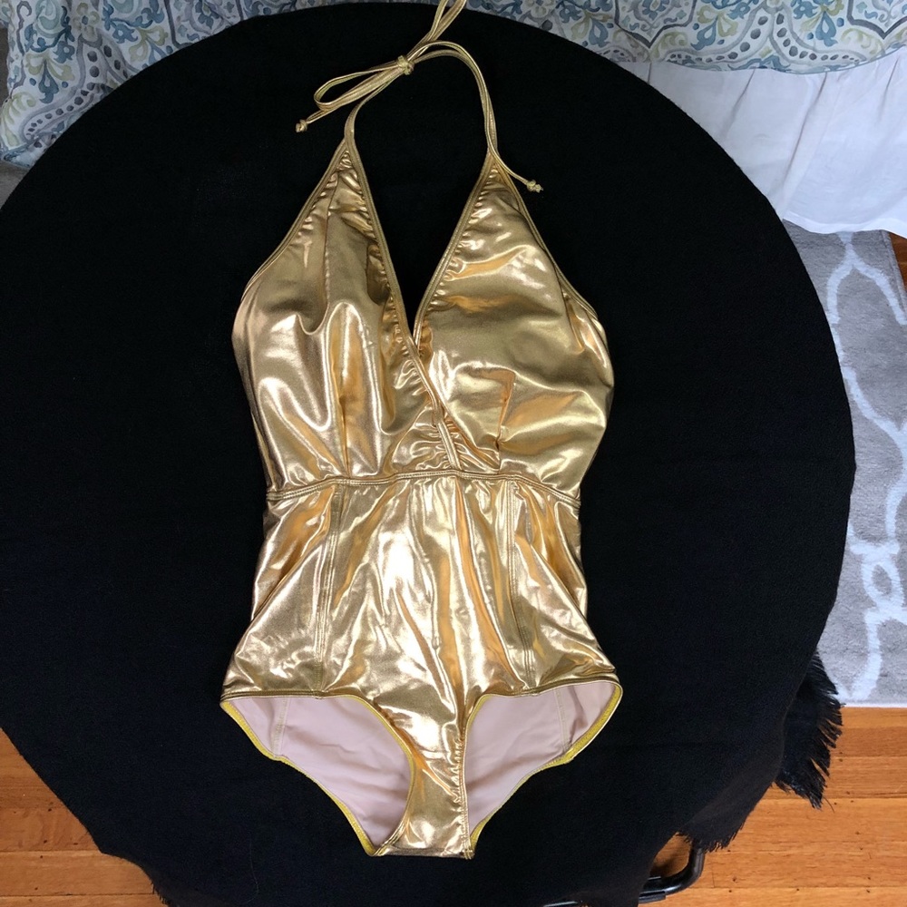 Kortni Jeane Small Gold One Piece